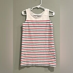 Vineyard Vines Striped Nantucket Visit  Shift Dress In Lighthouse Red-Size‎ 4T